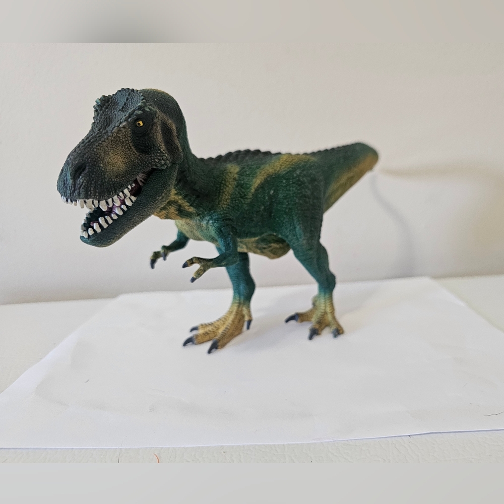 Schleich Tyrannosaurus T-REX Dinosaur 10.5" D-73527 Figure Toy Movable Jaw Clean